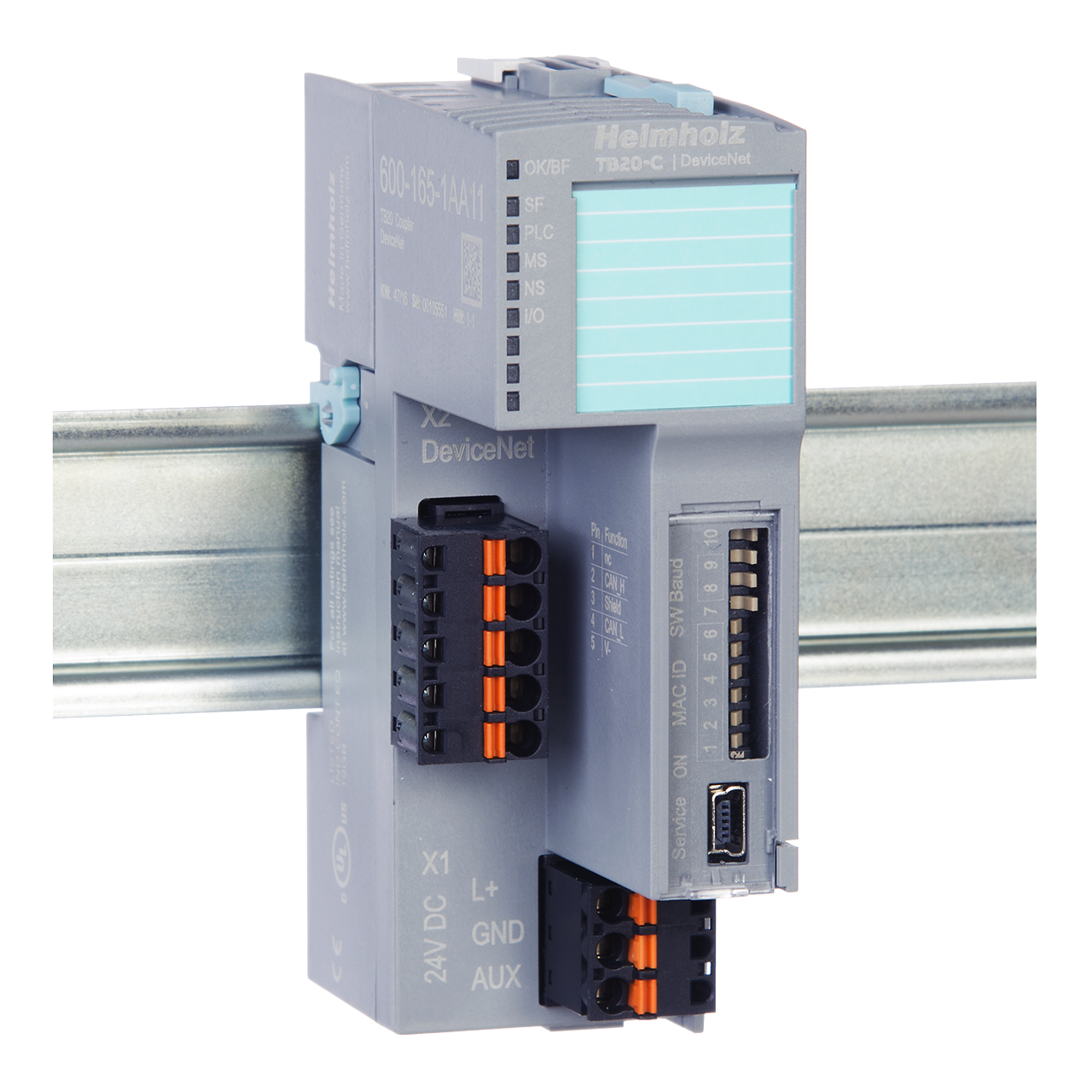 HELMHOLZ TB20 Acoplador DeviceNet 600-165-1AA11