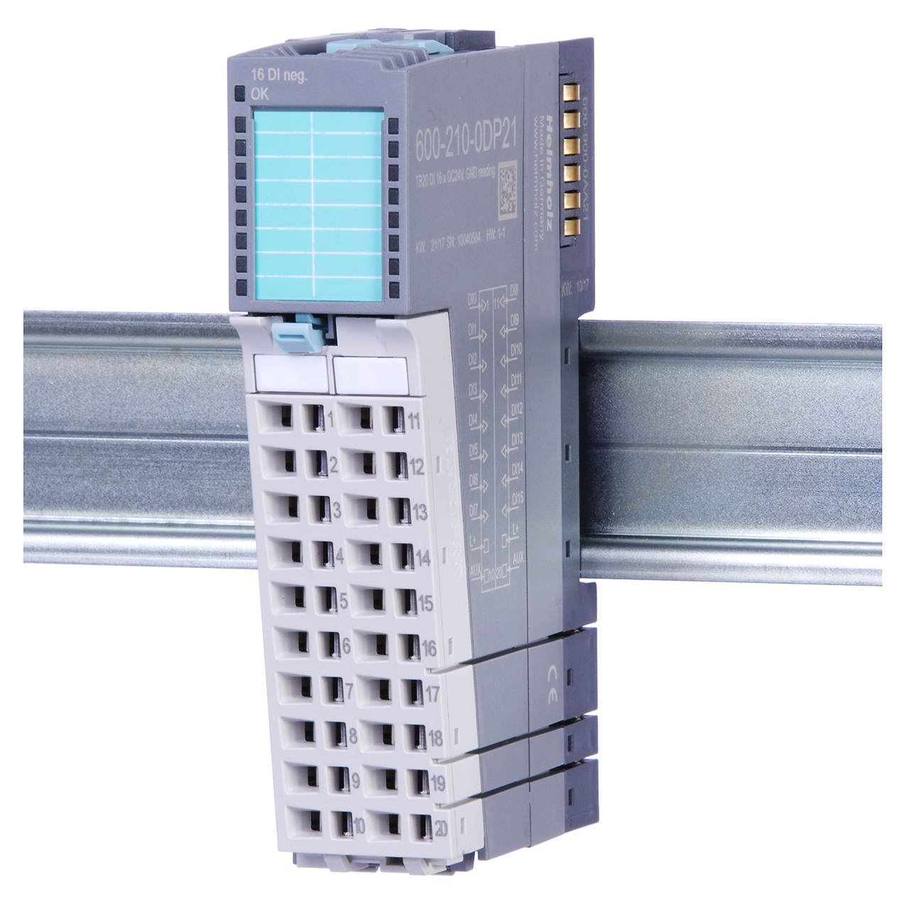 HELMHOLZ TB20 Modulo Entradas Digitales 16x DC 24 600-210-0DP21