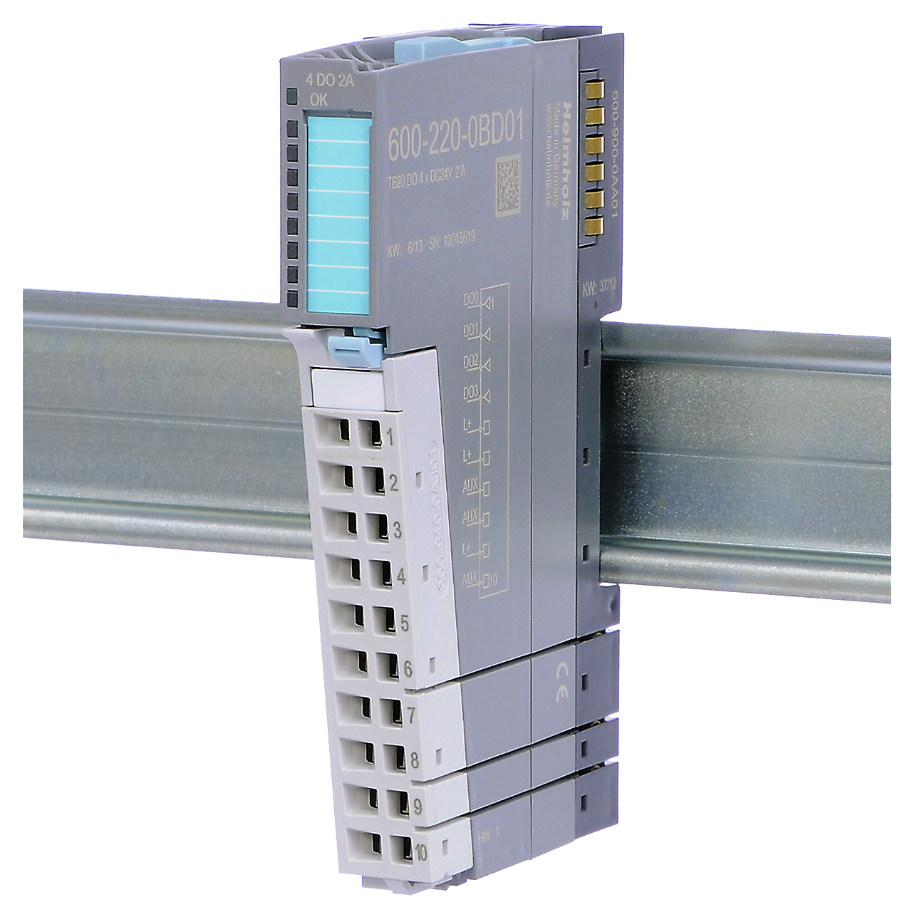 Helmholz TB20, Modulo Salidas Digitales - DO 4x DC 24 V, 2 A 600-220-0BD01