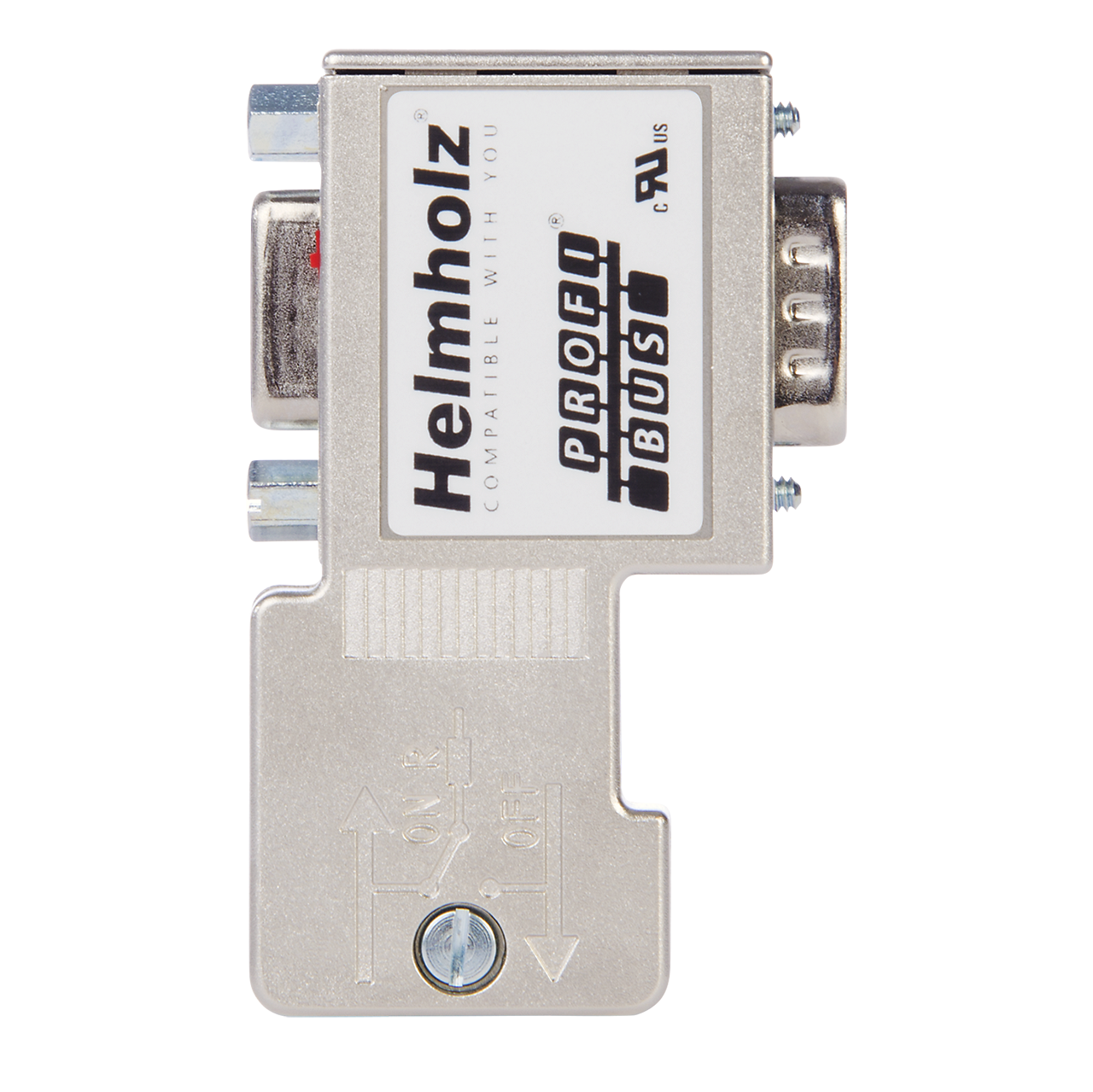 Helmholz Conector PROFIBUS 90°, con conexion PG trasera, terminales de tornillo 700-972-0BB12