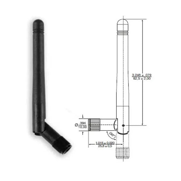 Solo antena WiFi Omnidireccional 2dBi Macho