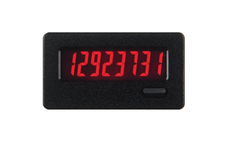 Contador de 8 Dígitos CUB7, Entrada de Bajo Voltaje, Pantalla Retroiluminada Roja