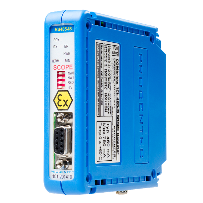 Repetidor de 1 Canal PROFIBUS RS485-IS Osciloscopio ComBricks