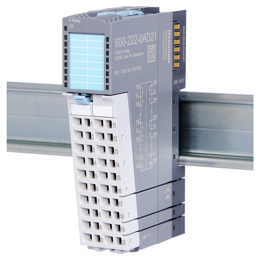 Helmholz TB20, Modulo Salidas Digitales - DO 4x Relay, 5 A, AC 230 V, changeover 600-222-0AD21