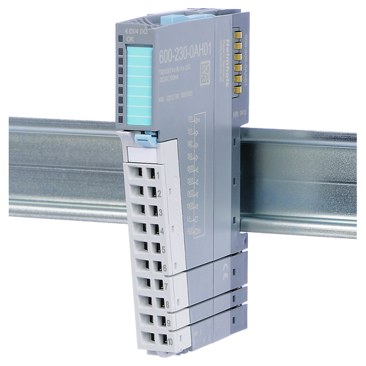 Helmholz TB20, Modulo Entradas y Salidas - DIO 4x In / 4x Out DC 24 V, 500 mA 600-230-0AH01