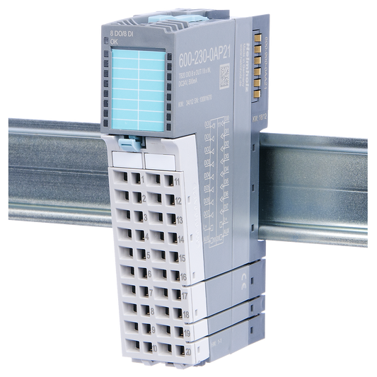 Helmholz TB20, Modulo Entradas y Salidas - DIO 8x Out / 8x In DC 24 V, 500 mA 600-230-0AP21