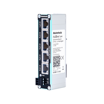 Helmholz Flextra Slim Ethernet Switch 5x RJ45 10/100 Mbit 700-842-5ES01