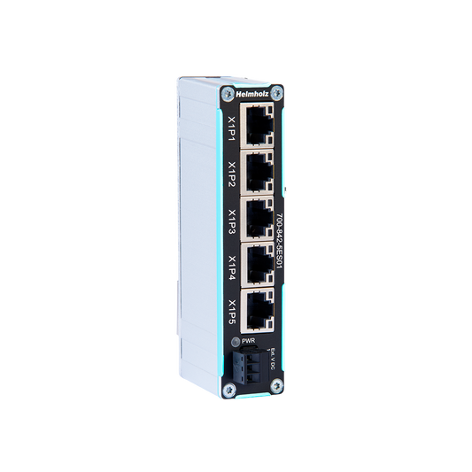 Helmholz Flextra Slim Ethernet Switch 5x RJ45 10/100 Mbit 700-842-5ES01