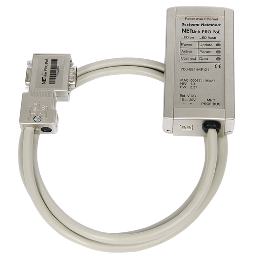 Helmholz NETLink© PRO PoE, PROFIBUS Ethernet Gateway 700-881-MPI21