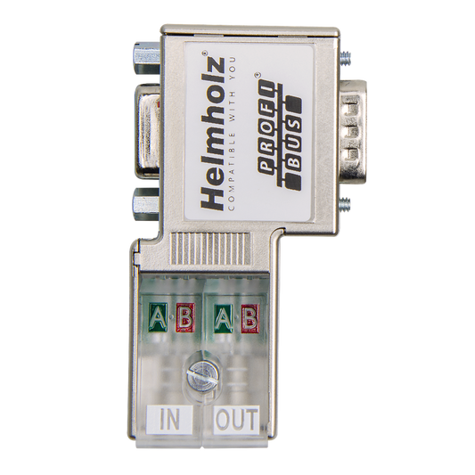 Helmholz Conector PROFIBUS 90° EasyConnect©, for solid/flexible cables, con conexion PG trasera 700-972-0BB50