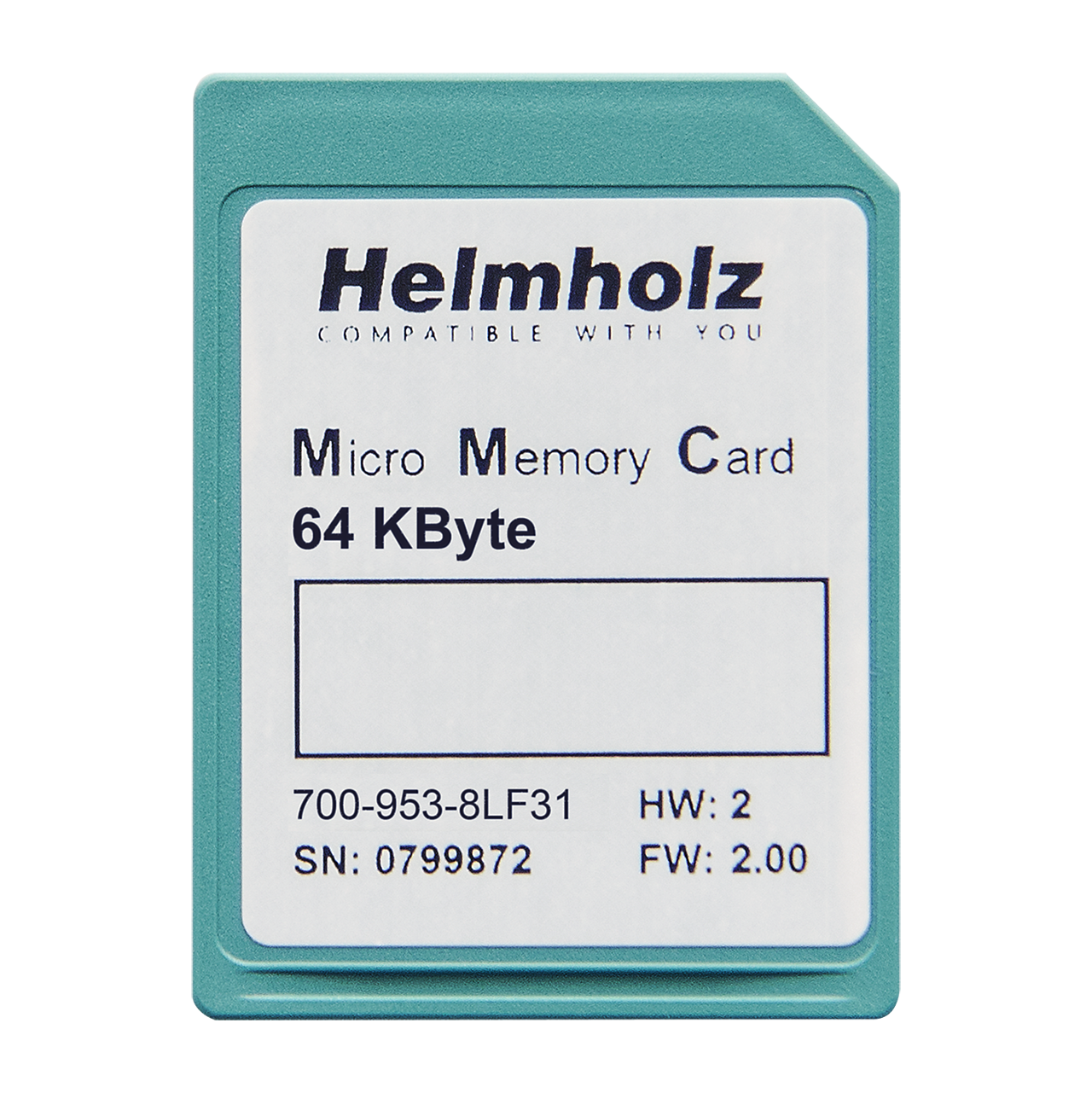 Helmholz Micro Tarjeta de Memoria, 64 kByte 700-953-8LF31
