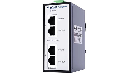 Anybus Inyector PoE 12–57 VDC