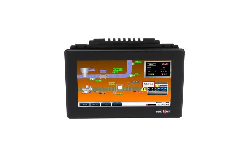 HMI Panorámico de 7" con 2 Seriales, 1 Ethernet, Dispositivo USB