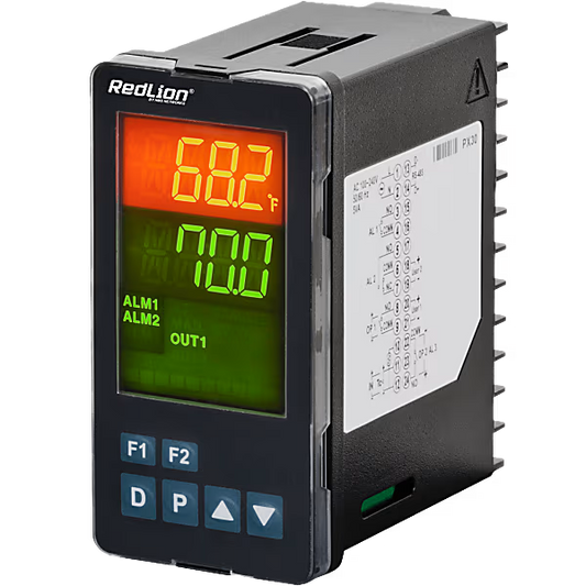 Controlador PID 1/8 DIN, Salida SS, Alimentación CA, RS-485, Segunda Salida de Relé, Entrada CT, Entrada de Usuario RED LION